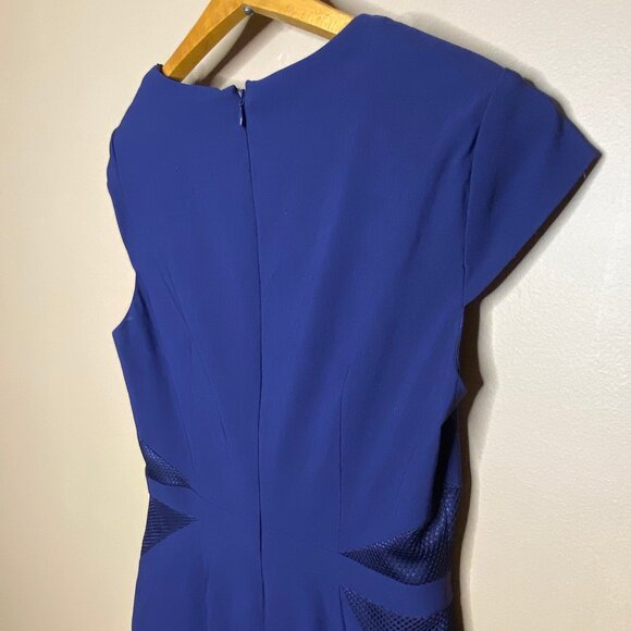 Office Siren Navy Black Label Sak’s Fifth Avenue Knee Length Dress - Picture 7 of 12